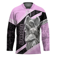 Aphrodite Greek Goddess Hockey Jersey Classical Mythology Floral Statue Art