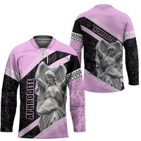 Aphrodite Greek Goddess Hockey Jersey Classical Mythology Floral Statue Art