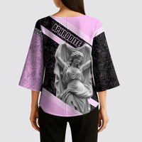 Aphrodite Greek Goddess Kimono Sleeve Blouse Classical Mythology Floral Statue Art