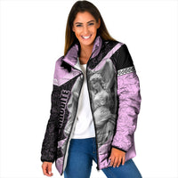 Aphrodite Greek Goddess Padded Jacket Classical Mythology Floral Statue Art