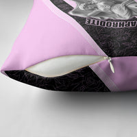 Aphrodite Greek Goddess Pillow Cover Classical Mythology Floral Statue Art