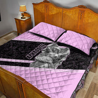 Aphrodite Greek Goddess Quilt Bed Set Classical Mythology Floral Statue Art