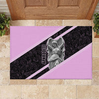 Aphrodite Greek Goddess Rubber Doormat Classical Mythology Floral Statue Art