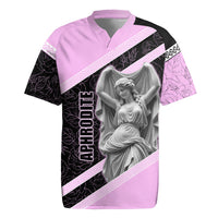 Aphrodite Greek Goddess Rugby Jersey Classical Mythology Floral Statue Art
