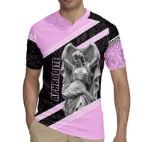 Aphrodite Greek Goddess Rugby Jersey Classical Mythology Floral Statue Art