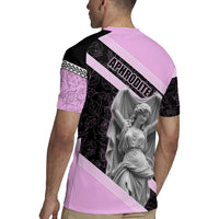 Aphrodite Greek Goddess Rugby Jersey Classical Mythology Floral Statue Art