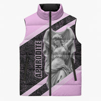 Aphrodite Greek Goddess Sleeveless Puffer Jacket Classical Mythology Floral Statue Art