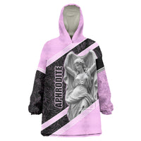 Aphrodite Greek Goddess Wearable Blanket Hoodie Classical Mythology Floral Statue Art