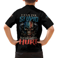 I Can Fix Stupid But It's Gonna Hurt Kid Hawaiian Shirt - Wonder Print Shop