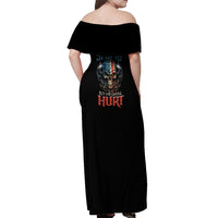 I Can Fix Stupid But It's Gonna Hurt Off Shoulder Maxi Dress - Wonder Print Shop