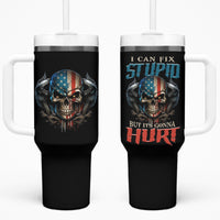 I Can Fix Stupid But It's Gonna Hurt Tumbler With Handle - Wonder Print Shop