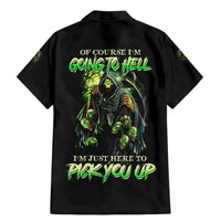 Of Course I'm Going To Hell Skull Family Matching Mermaid Dress and Hawaiian Shirt - Wonder Print Shop