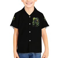 Of Course I'm Going To Hell Skull Family Matching Off Shoulder Short Dress and Hawaiian Shirt - Wonder Print Shop