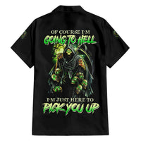 Of Course I'm Going To Hell Skull Hawaiian Shirt - Wonder Print Shop