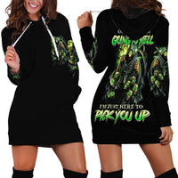 Of Course I'm Going To Hell Skull Hoodie Dress - Wonder Print Shop