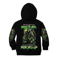 Of Course I'm Going To Hell Skull Kid Hoodie - Wonder Print Shop