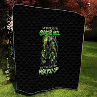 Of Course I'm Going To Hell Skull Quilt - Wonder Print Shop
