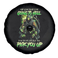 Of Course I'm Going To Hell Skull Spare Tire Cover - Wonder Print Shop