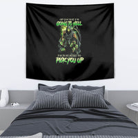 Of Course I'm Going To Hell Skull Tapestry - Wonder Print Shop