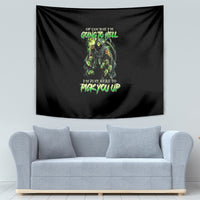 Of Course I'm Going To Hell Skull Tapestry - Wonder Print Shop