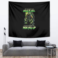 Of Course I'm Going To Hell Skull Tapestry - Wonder Print Shop