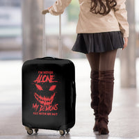 I'm Never Alone My Demon Are With Me Luggage Cover - Wonder Print Shop