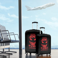 I'm Never Alone My Demon Are With Me Luggage Cover - Wonder Print Shop