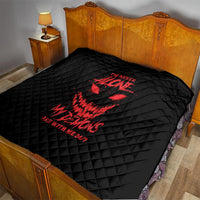 I'm Never Alone My Demon Are With Me Quilt - Wonder Print Shop