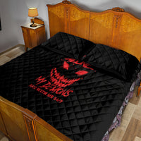 I'm Never Alone My Demon Are With Me Quilt Bed Set - Wonder Print Shop