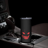 I'm Never Alone My Demon Are With Me Skinny Tumbler - Wonder Print Shop
