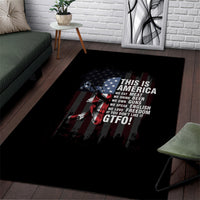 This Is America Patriotic Skull Area Rug - Wonder Print Shop