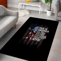 This Is America Patriotic Skull Area Rug - Wonder Print Shop