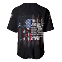 This Is America Patriotic Skull Baseball Jersey - Wonder Print Shop