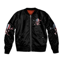 This Is America Patriotic Skull Bomber Jacket - Wonder Print Shop