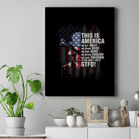 This Is America Patriotic Skull Canvas Wall Art - Wonder Print Shop