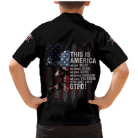 This Is America Patriotic Skull Family Matching Mermaid Dress and Hawaiian Shirt - Wonder Print Shop