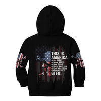 This Is America Patriotic Skull Kid Hoodie - Wonder Print Shop