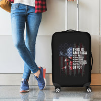 This Is America Patriotic Skull Luggage Cover - Wonder Print Shop