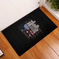 This Is America Patriotic Skull Rubber Doormat - Wonder Print Shop