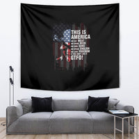 This Is America Patriotic Skull Tapestry - Wonder Print Shop
