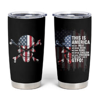 This Is America Patriotic Skull Tumbler Cup - Wonder Print Shop