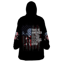 This Is America Patriotic Skull Wearable Blanket Hoodie - Wonder Print Shop