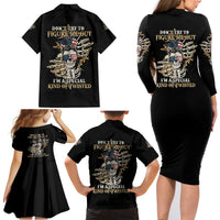 Don't Try To Figure Me Out Family Matching Long Sleeve Bodycon Dress and Hawaiian Shirt - Wonder Print Shop
