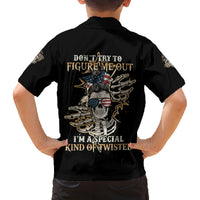 Don't Try To Figure Me Out Family Matching Off Shoulder Short Dress and Hawaiian Shirt - Wonder Print Shop