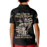 Don't Try To Figure Me Out Kid Polo Shirt - Wonder Print Shop