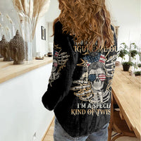 Don't Try To Figure Me Out Women Casual Shirt - Wonder Print Shop