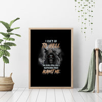 I Can't Go To Hell Reaper Bat Canvas Wall Art - Wonder Print Shop