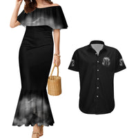 I Can't Go To Hell Reaper Bat Couples Matching Mermaid Dress and Hawaiian Shirt - Wonder Print Shop