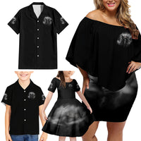 I Can't Go To Hell Reaper Bat Family Matching Off Shoulder Short Dress and Hawaiian Shirt - Wonder Print Shop
