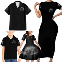 I Can't Go To Hell Reaper Bat Family Matching Short Sleeve Bodycon Dress and Hawaiian Shirt - Wonder Print Shop